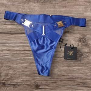 Keely Navy Blue Thong Honey Birdette